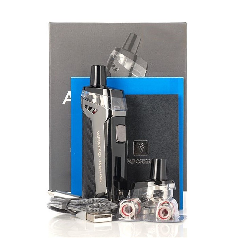 vaporesso target pm80 pod mod kit package contents
