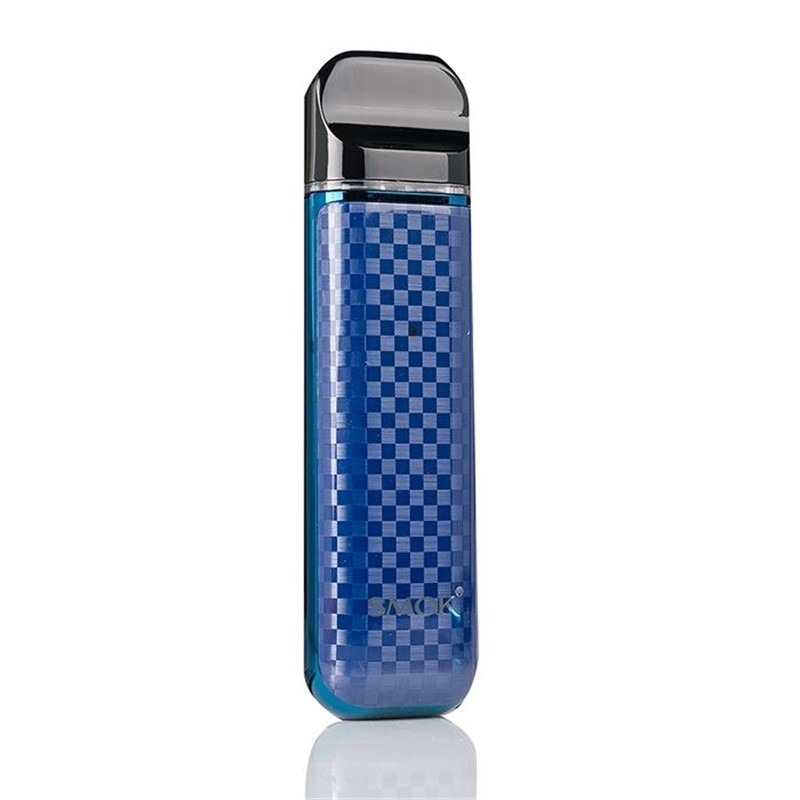 smok novo 2 25w pod system blue carbon fiber