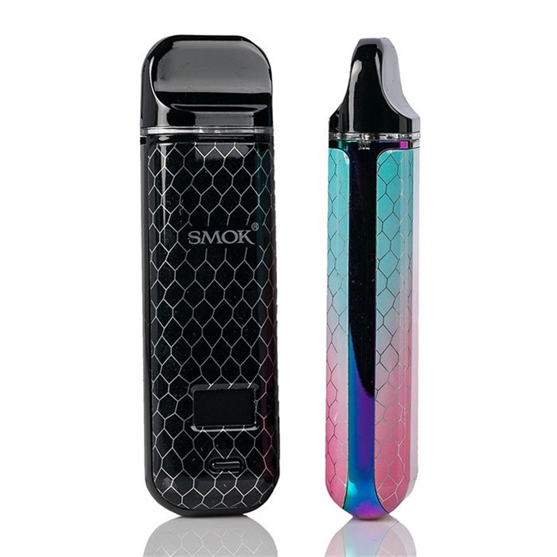 smok novo x pod kit front and side view