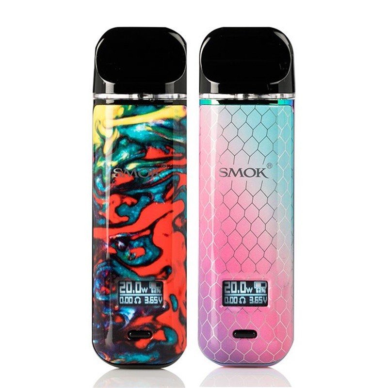 smok novo x pod kit front views