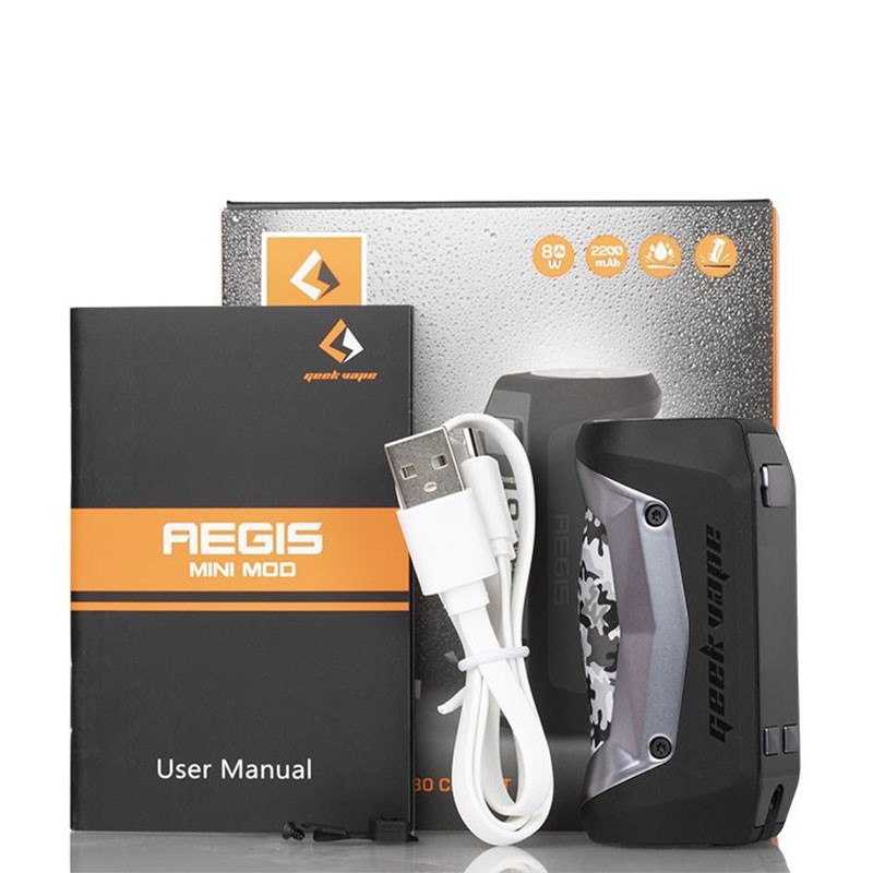 Geekvape Aegis Mini TC Box Mod 80W package content