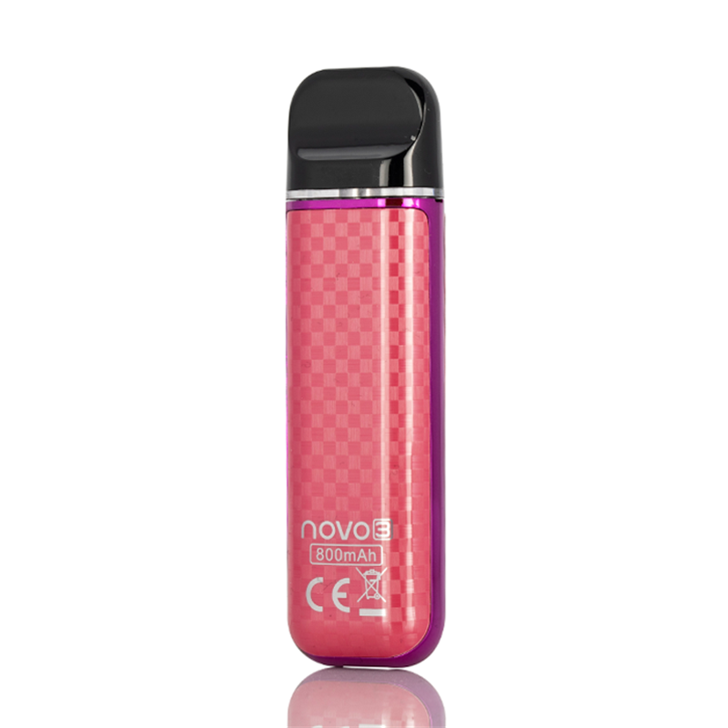 smok novo 3 purple red carbon fiber