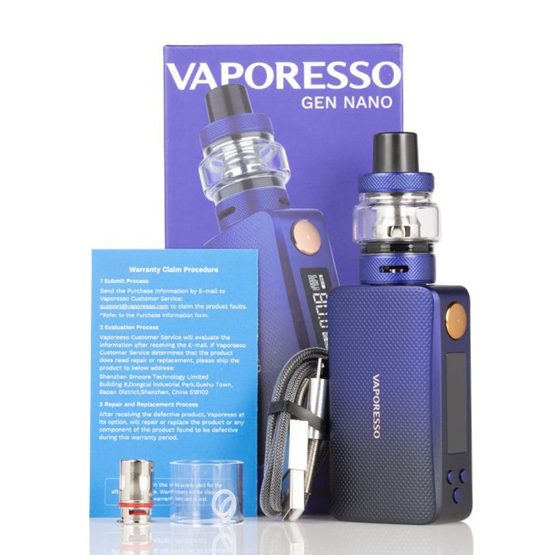 vaporesso gen nano 80w kit package content