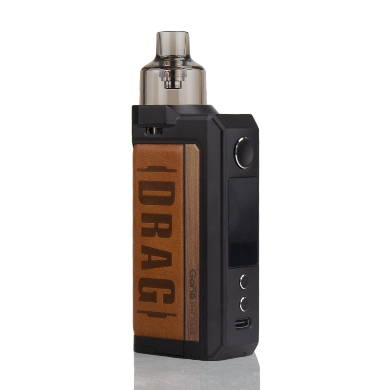 voopoo drag max 177w kit vintage brown