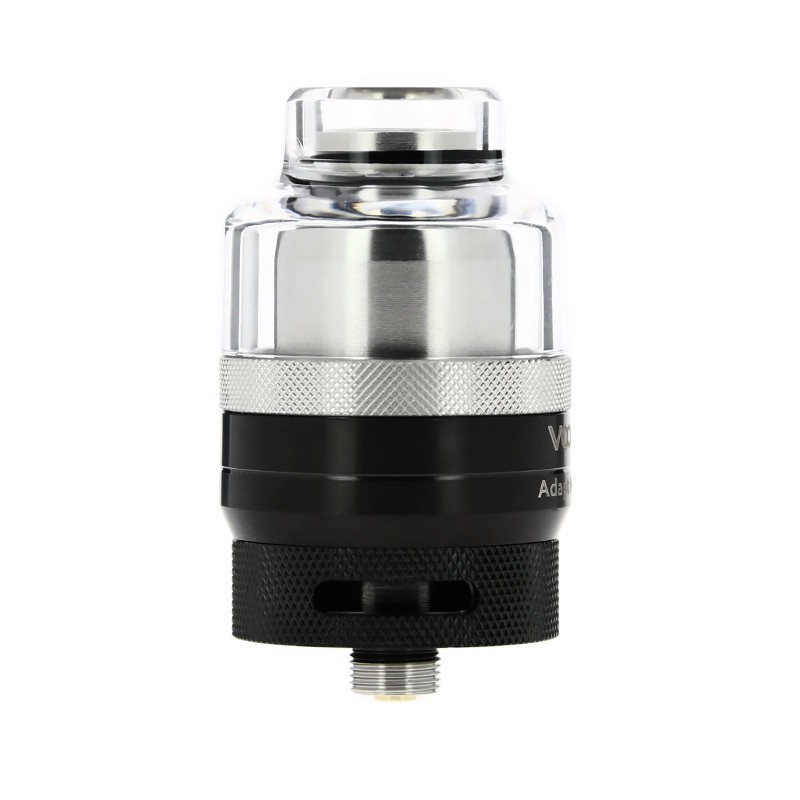 voopoo rta pod 2ml with black deck front view