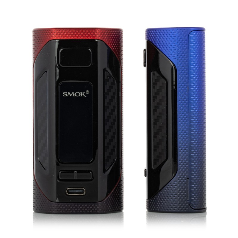 smok rigel box mod front and side view