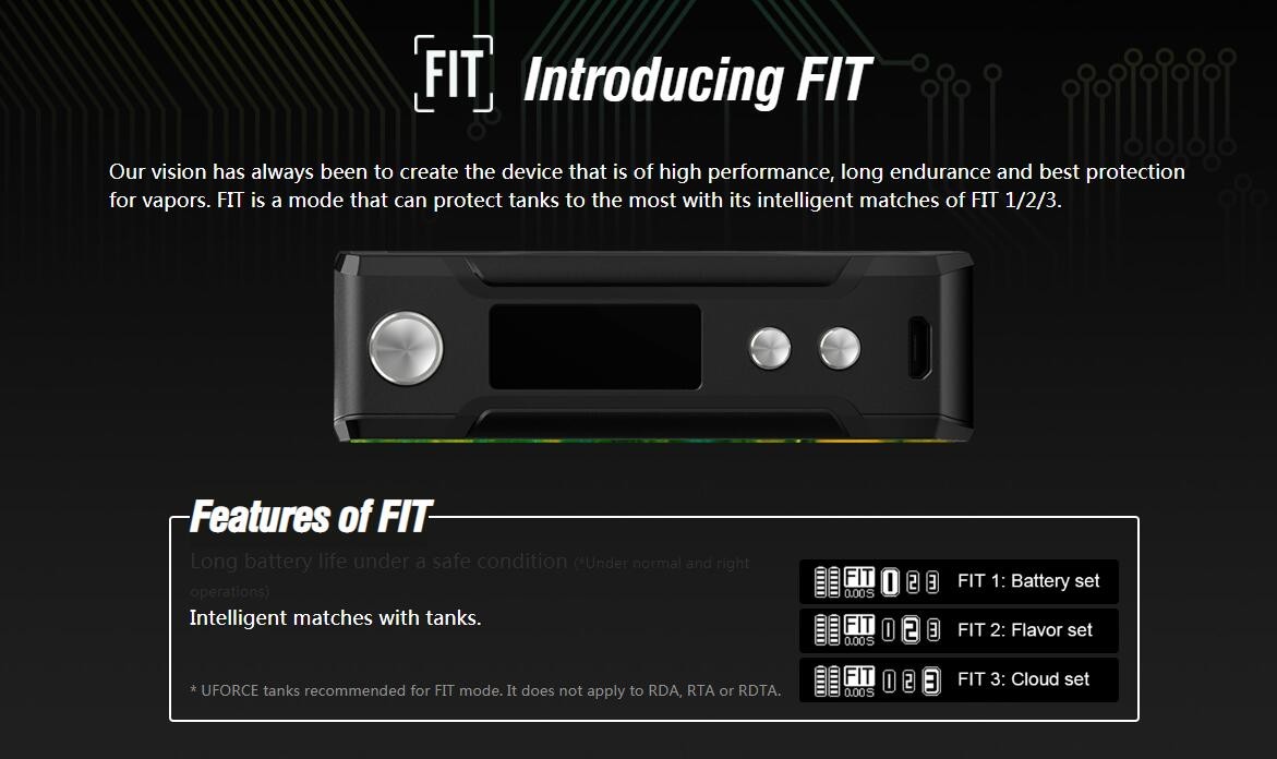 Features of FIT: intelligent matches with tanks