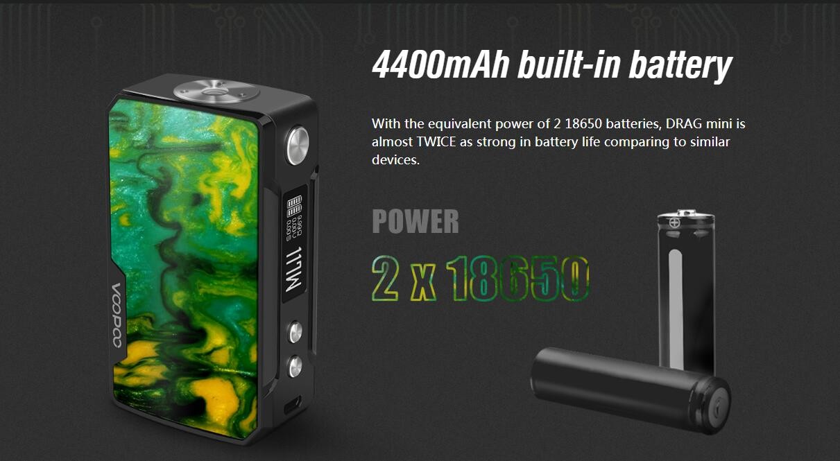 VOOPOO Drag Mini mod built-in 4400mah battery