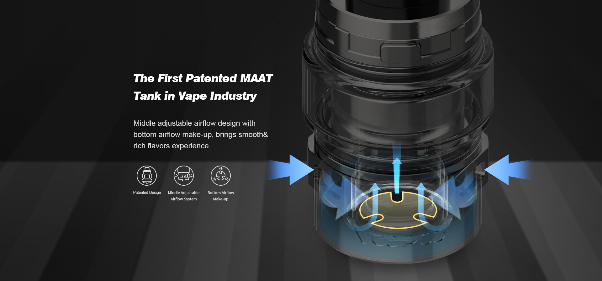 VOOPOO Maat Sub Ohm Tank The First Patented MAAT Tank