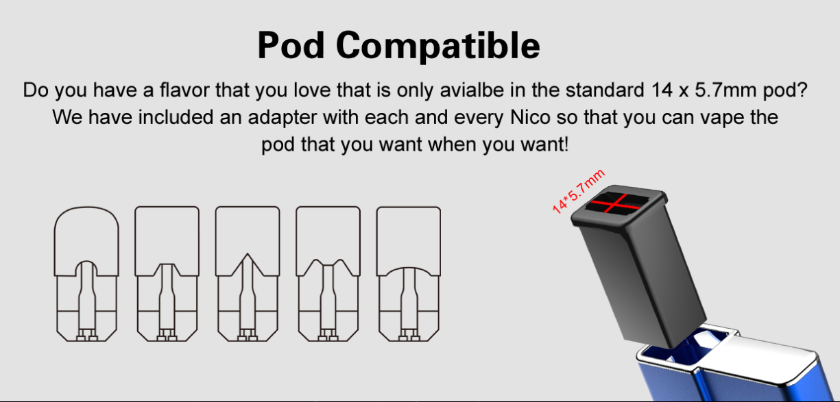 Airis Nico Pod System Kit Pod Compatible