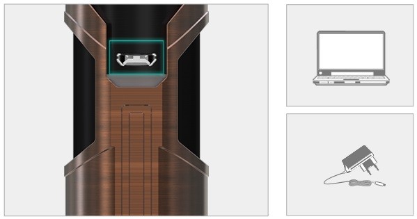 Wismec SINUOUS SW Charging Method