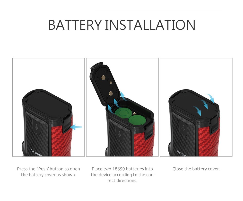 UK SMOK Mag P3 Kit Battery Compartment