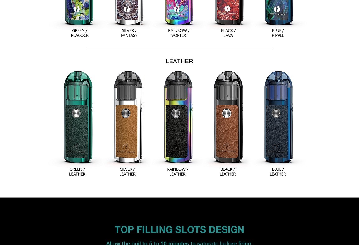 Lost Vape lyra pod kit diverse design