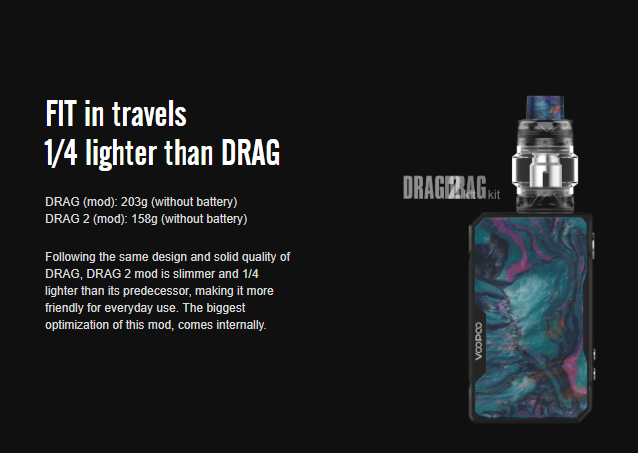 Portable VOOPOO Drag 2 Kit