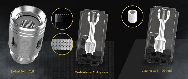 Joyetech Exceed Grip Different coils 