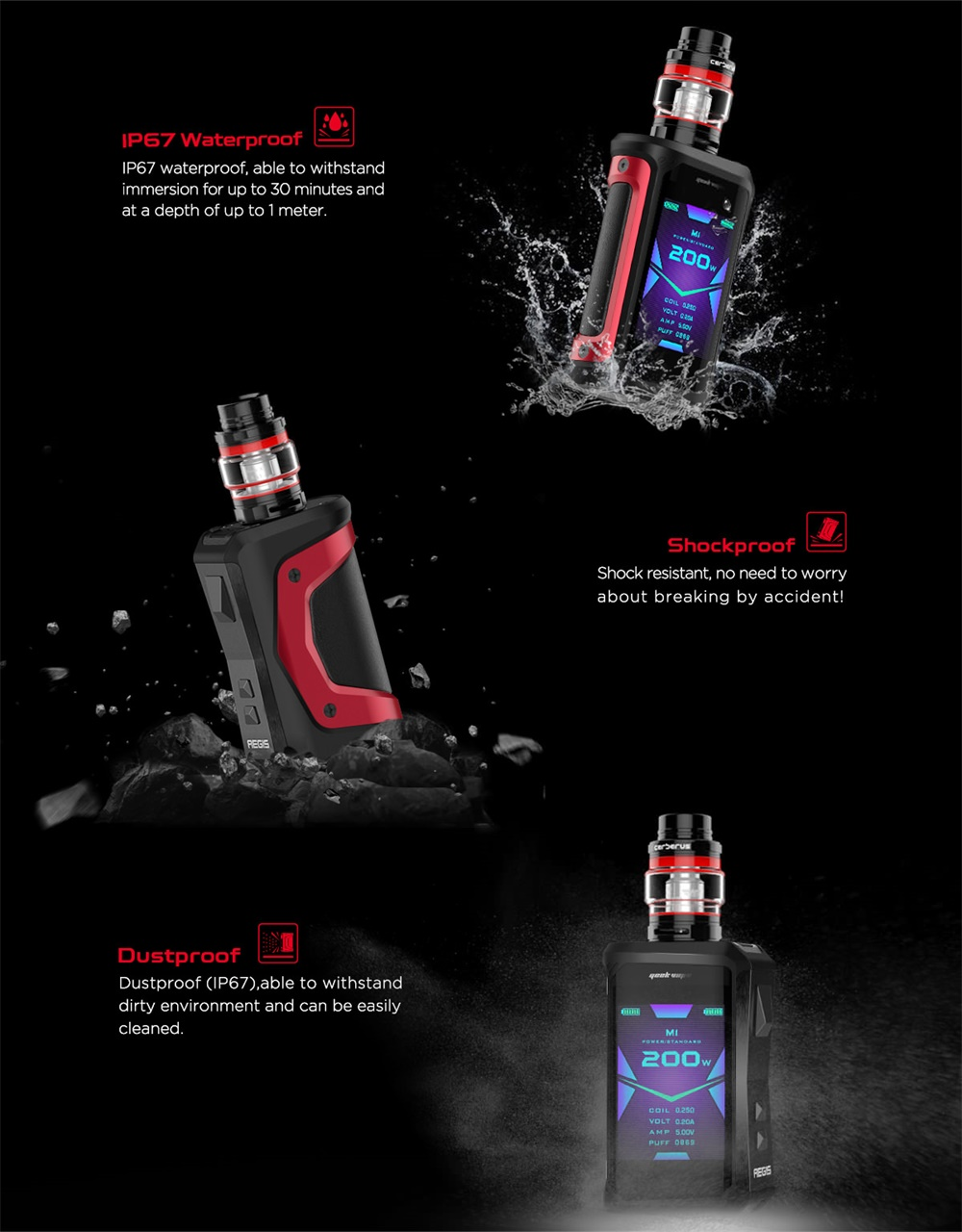 Geekvape Aegis X Kit 200W IP67